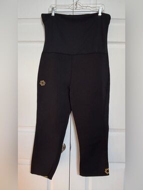 Zaggora XL Black Neoprene Hot Pants Capri Sauna Leggings